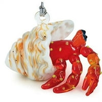 Staklene svjetlosti Pustinjak Crab Glass Božićno stablo Ornament Ornament Morski život Dekoracija Novo
