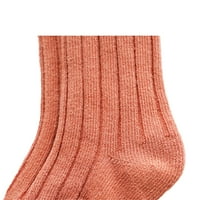 Carolilly Baby Solid Color dugačak cijevi Jesenja i zimska dječja pamučna toplo koljena High Čarape
