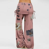 Joga hlače, odobrenje ženske tiskara elastične strugove casual pantalone za crtanje joge hlača široke