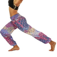 Joga hlače Žene Modne Ležerne prilike labave joge pantalone Baggy Casual Cvjetovi harem hlače Multicolor