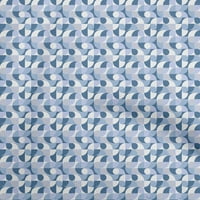 Onuone poliester Spande srednje plave tkanine Geometrijski šivaći materijal za šivanje tkanina sa dvorištem