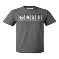 & B Genius Periodic Tabela smiješna muška majica, ugljen, 2xl