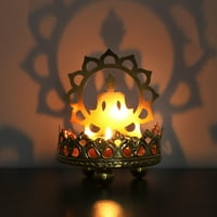 Delikatni držač za svijeće od legure umjetničkog budističkog stalka za svijeće