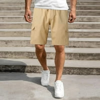 Dyfzdhu ljetni muškarci Modni sportski teretni hlače ravno noga labave kratke hlače na plaži