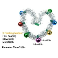 Ogrlica za božićnu ornament svjetlosti, LED svjetla Star Garland za Xmas Party Favority i zalihe