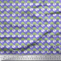Soimoi Purple Rayon tkanina Peony cvjetni tkanini otisci na široko dvorište