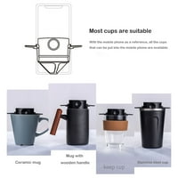 Kafa od nehrđajućeg čelika Metal za višekratnu upotrebu Policom preko filtera za kafu