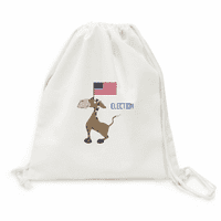 Demokratski magarac podići izborni ruksak zastava platnena mreža za ponovnu upotrebu za višekratnu mrežicu