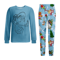 Stripes Baby Christmas Pajamas Classic PJS Početna Xmas pidžama Set veličine djece-djeci-psi - psi za