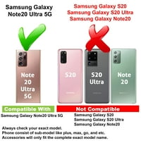 Vibecover tanak futrola kompatibilna za Samsung Galaxy Note Ultra 5g ,, Ukupna stražar Fle TPU Cover,