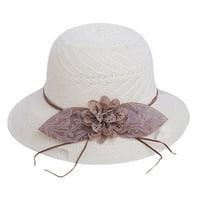 Ociviesr Žene Sun Hats Veliki široki rub šešir Ženski šešir za žene Straw Hats Nacrtajte šešire za muškarce