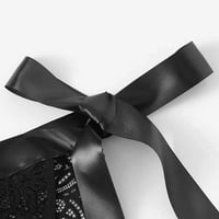 HHEI_K Ženski primamljivi donje rublje čipke tri poena velika luk kravata split dvodijelna odijelo