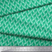 Soimoi zelena poliester Crepe tkanina i lišće ispisano zanatska tkanina od dvorišta široka