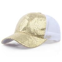 Ženski ljetni bejzbol kapa Čvrsti šeširi modni kape za žene, zlato, čišćenje