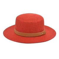 Odrasli unisni retro zapadni kaubojski jahački šešir kožni kaiš široka kapa od slame šeširka kašika