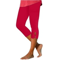 Žene visokog struka joga hlače za podizanje gume Tummy Control Womens Ljeto Visoko struk Solid Color