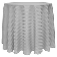 Ultimate Textile Satin-Stripe Okrugli stolnjak - za vjenčanje i ugostiteljstvo, hotel ili kućnu blagovaonicu,