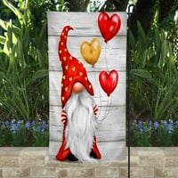 Gnome Love Valentines Dan Vrtna zastava L Dvorište Dvorište L Hearts L Valentines Decor L Valentines