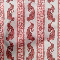Onuone pamučne kambričke pastel crvene blok tkanine Craft Projekti Dekor tkanina Štampano od dvorišta