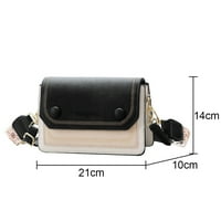 Torba za križarsku torbu za žene, široki remen za torbicu torbica za torbica za ramena, crna, G141312
