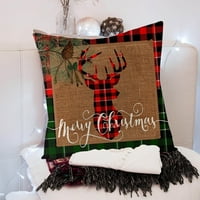Pokloni za žene Početna Božićni dekor Custun Cover Preživio je porodični jastučni jastučni jastuk na