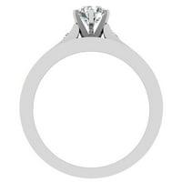 Diamond Wedding Ring set za žene okrugli sjajan centar za briljantski prsten za briljant sa poboljšanjem