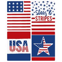 Velika tačka sreće zvijezde i pruge - Dan sjećanja, 4. jula i dan rada SAD-a američki ukrasi patriotskih