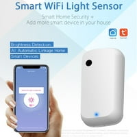 Dočio WiFi senzor Inteligentni kućni osvjetljenje senzora senzora za povezivanje Senzor svjetline Rad s uređajem kompatibilan sa domom
