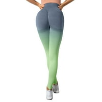 Ženske gradijentne joge hlače Ženske sportove obrezane hlače objezivaju bešavne fitness hlače u kancelariji