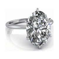 2. CT sjajni dijamantni zaručni prstenovi za oblikovan za žene za žene Čvrsto bijelo zlato