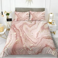 Pokrivena posteljina posteljina Queen Veličina sažeti stil uzorak 3-komadni poklopac prekrivača i jastučnice