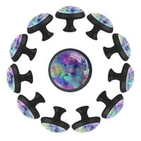 Okrugle kristalne staklene gumbe ružičasto plavo galaksija zvjezdane nebo povlačite ručicu za kuhinjske ormare ormare za ormare sa vijcima