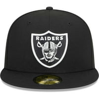 Muška nova era crna las vegas Raiders Camo unervicu 59fifty ugrađeni šešir