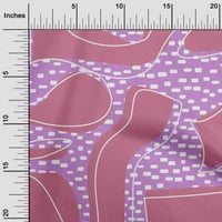 Onuone poliesterske spande ružičaste tkanine Geometrijske slučajne oblike Doodle haljina materijala