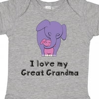 Inktastic volim svoju sjajnu baku slon poklon baby girl bodysuit