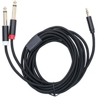 Pamučni tkani adapter kabel, jack muški do dual audio kabel za pametne telefon 9,8ft