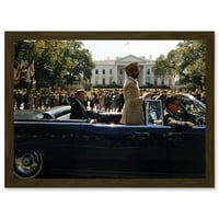 Parada predsjednik John F Kennedy Emperor Haile Selassie Photo Bijela kuća umjetnička djela uokvirena