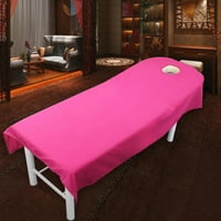 Dodatni mekani masažni krevet pokrivač za tretman za tretman lim sa rupom za lice crveni