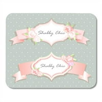 Pink Bloom Blue Vintage Provence Shabby Chic Green Album Cellule MousePad Mouse Pad Mouse Mat