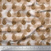 SOIMOI pamučna poplin tkanina Tekstura i Paisley Ispis tkanine sa širokim dvorištem