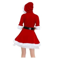 Tarmeek božićna haljina, ružni božićni džemper žena modna čvrsta božićna noćna djevojka V-izrez srednji