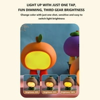 Slatka LED voće noćna svjetlost, silikonska dekompresijska svjetlost, slatka svijetla boja za dječje