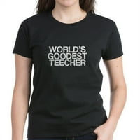 Cafepress - Nadležni svjetski teecher - Ženska tamna majica