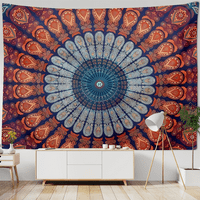 Vintage tapiserija Bohemia Wall Viseći Retro Geometric Grunge Sažetak Art Print Bohemian Decor za spavaonice