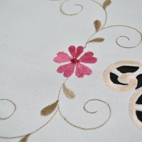 Bijela ovalna čipka za tableflot izvezena cvjetna cvjetna mala stol za poklopac kućnog dekora
