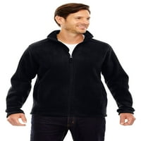 Ash City 88190T Muški visoki putovanje fleece jaknu -Black -3xlt