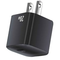 20W USB C punjač PD Brzi punjač Blokira USB-C zidni punjač Adapter za napajanje kompatibilan sa iPhone