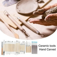 Alati za gline Podesite drvene točke alate za modeliranje glinenih alata za rezbarenje i keramiku