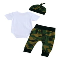 Thefound Toddler Baby Boys Odložba za odjeću Print Mosper vrhovi kamuflažne hlače Gats setovi