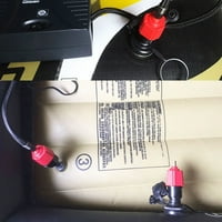 JYGEE SUP pumpe pump adapter za adapter za vazduh na naduvavanje Adapter za ventila za veslanje za čamac za veslanje, crvena
